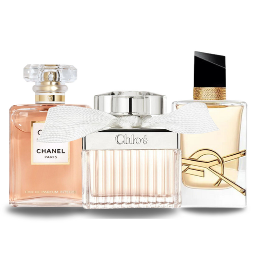 Set 3 Profumi | Chanel COCO MADEMOISELLE, Yves Saint Laurent LIBRE i CHLOÉ 100 ml