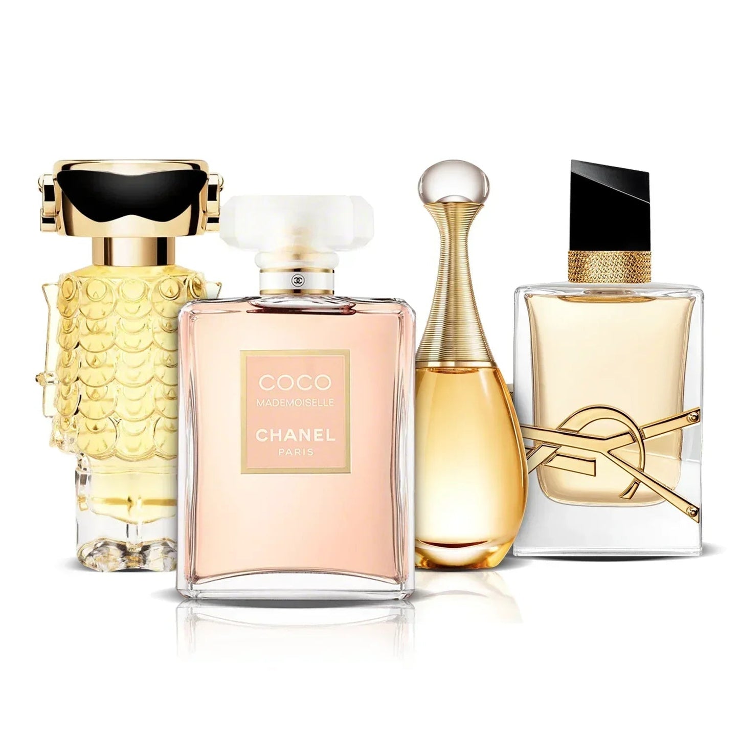 Set 4 Profumi | Fame, Coco Mademoiselle, J'adore i Libre (100 ml)